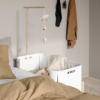 Oliver Furniture Wood Co-sleeper inkl. ombyg til bænk, hvid,eg