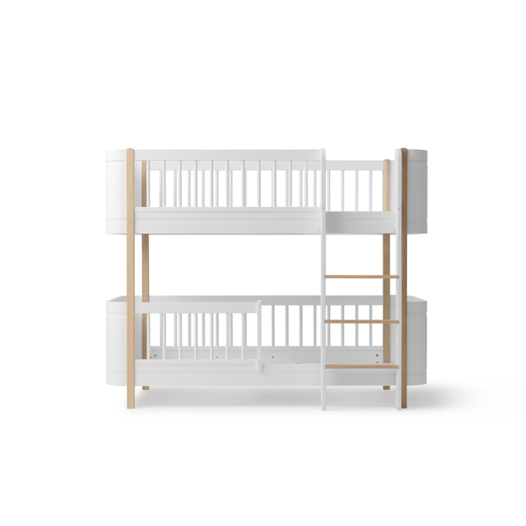 Oliver Furniture Wood Mini+ halvhøj køjeseng eg hvid