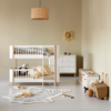 Oliver Furniture Wood Mini+ halvhøj køjeseng eg hvid