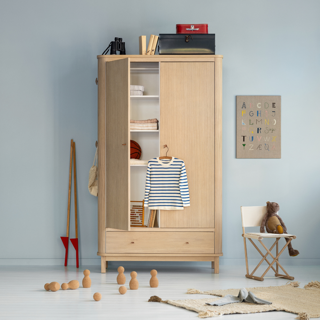 Oliver Furniture Wood klædeskab 2 døre eg