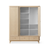 Oliver Furniture Wood klædeskab 3 døre eg