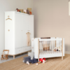 Oliver Furniture Wood klædeskab 3 døre eg hvid