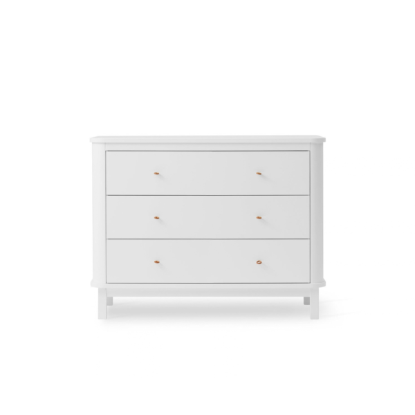 Oliver Furniture Wood kommode 3 skuffer hvid