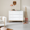 Oliver Furniture Wood kommode 3 skuffer hvid og eg