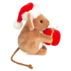 Teddy Hermann - Julemus med julegave 11 cm