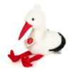 Sød storkebamse fra Teddy Hermann på 23 cm. Et blødt tøjdyr til fantasifuld leg og hyggelige stunder. Fremstillet i polyester og akryl. Fra 1 år.
