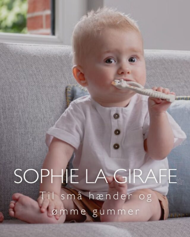 Der er en grund til, at Sophie la Girafe har været en favorit hos familier i generationer🤍

Den bløde giraf er fremstillet af naturgummi og er nem for små hænder at gribe om. De lange ben, ører og horn er perfekte at gumle på, når de første tænder melder deres ankomst, og det karakteristiske piv vækker hurtigt nysgerrigheden hos de mindste.

Sophie stimulerer både syn, hørelse, følesans og griberefleks og bliver derfor hurtigt en fast følgesvend – både derhjemme og på farten.

En lille klassiker, der igen og igen finder vej til ønskelister hos nybagte forældre🦒

Har I allerede en Sophie derhjemme? Fortæl gerne, hvor gammel jeres lille var, da den flyttede ind🤍