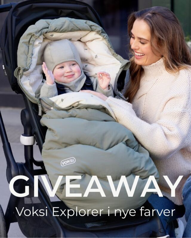 🍂GIVEAWAY - Køligere dage er på vej🍂

Nu kan du vinde den populære Voksi Explorer i én af de smukke, nye farver🤎

For at deltage skal du:
✨ Følge @DearBaby.dk
✨ Følge @voksi_official
✨ Skrive i kommentarfeltet, hvilken farve du ønsker at vinde (Walnut, Black, Stone Blue, Meadow Green eller Seashell Sand)

Vi finder én heldig vinder tirsdag den 20. september, som får direkte besked.

Held og lykke🤎